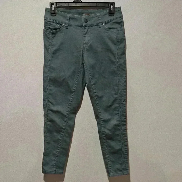Prana Jeans Pants Size 2 / 26 Blue Skinny Carlotta Crop Side Detail - Picture 2 of 9